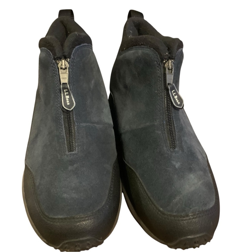 L.L. BEAN Suede Waterproof Winter Booties with Zipper‎ & Rubber Sole – Size 9